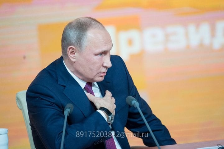 Фотоотчет. Большая пресс-конференция президента РФ Владимира Путина