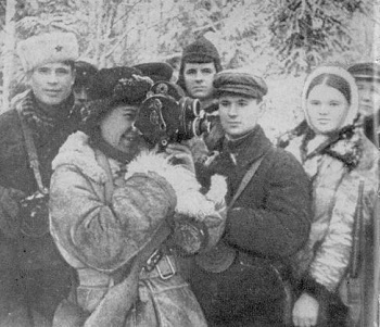 Першы савецкі аператар-жанчына Марыя Сухова